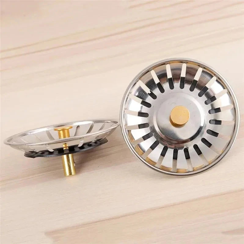 2-Pack Kitchen Sink Strainer Stoppers, Drain Filter for Sink & Floor