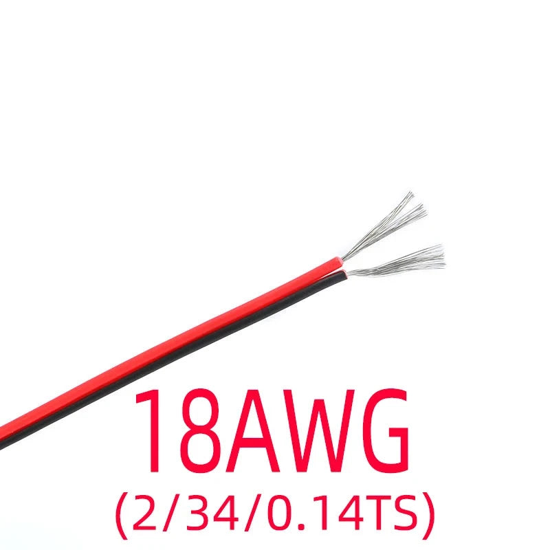 2-Pin Tinned Copper Wire - PVC Insulated Extension Cable for LED Strips
