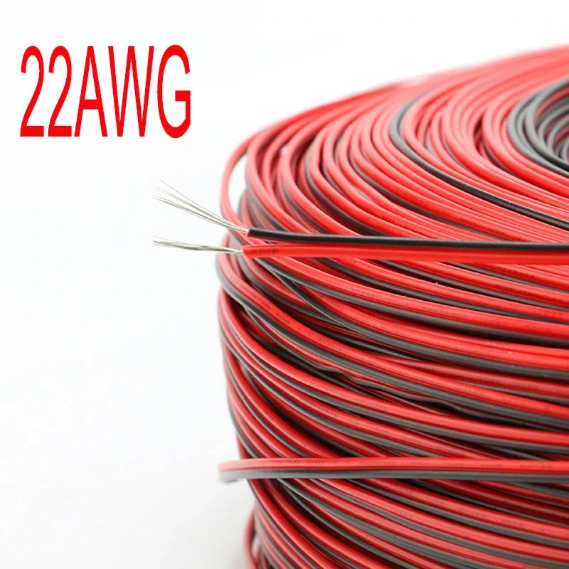 2-Pin Tinned Copper Wire - PVC Insulated Extension Cable for LED Strips