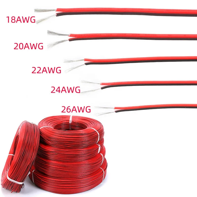 2-Pin Tinned Copper Wire - PVC Insulated Extension Cable for LED Strips