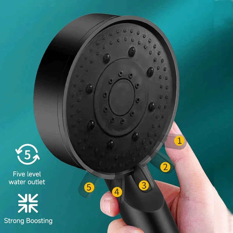 Adjustable High Pressure Sunflower Shower Head - Rainfall Faucet