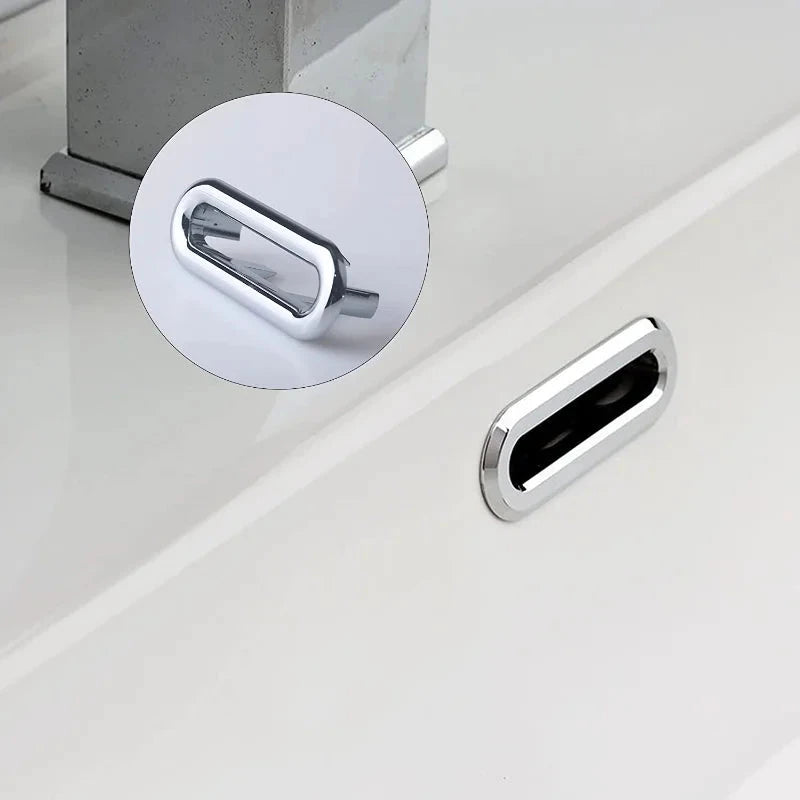 4-Pack Sink Overflow Ring Cover - Bathroom & Kitchen Basin Trim