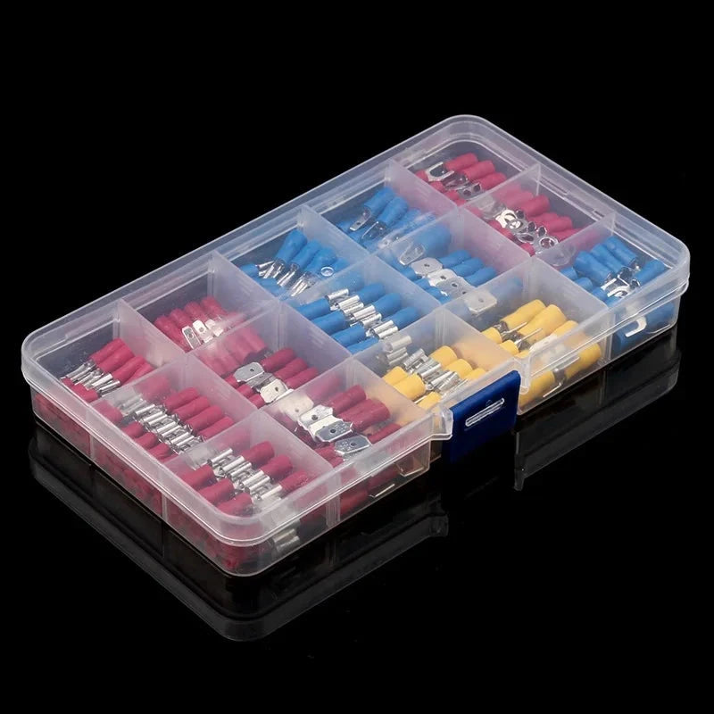 Cable Lugs Assortment Kit - Insulated Crimp Terminal Connectors