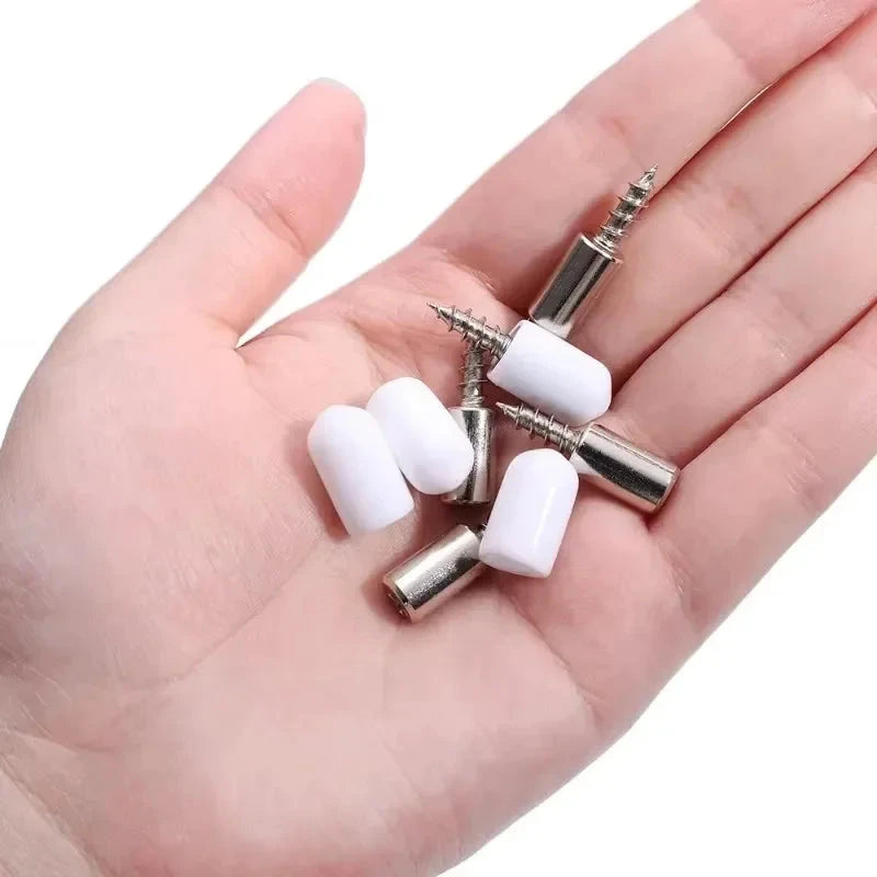 20-Piece Self-Tapping Cabinet Shelf Support Screws for Wood Furniture