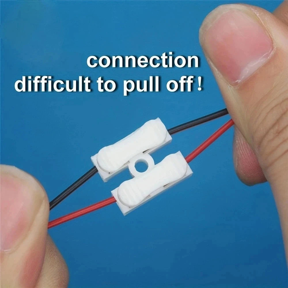 20-Pack Solderless Quick Wire Connectors, No-Screw Spring Terminal Blocks