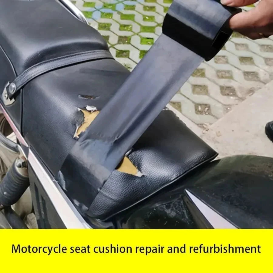 Black Cloth-Based Leather Repair Tape for Furniture &amp; Car Seats
