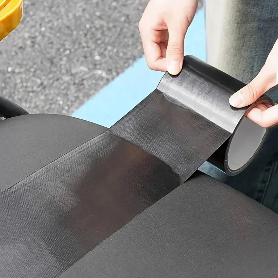 Black Cloth-Based Leather Repair Tape for Furniture &amp; Car Seats