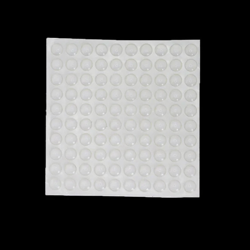 100-Pack Self-Adhesive Silicone Door Stoppers & Cabinet Bumpers