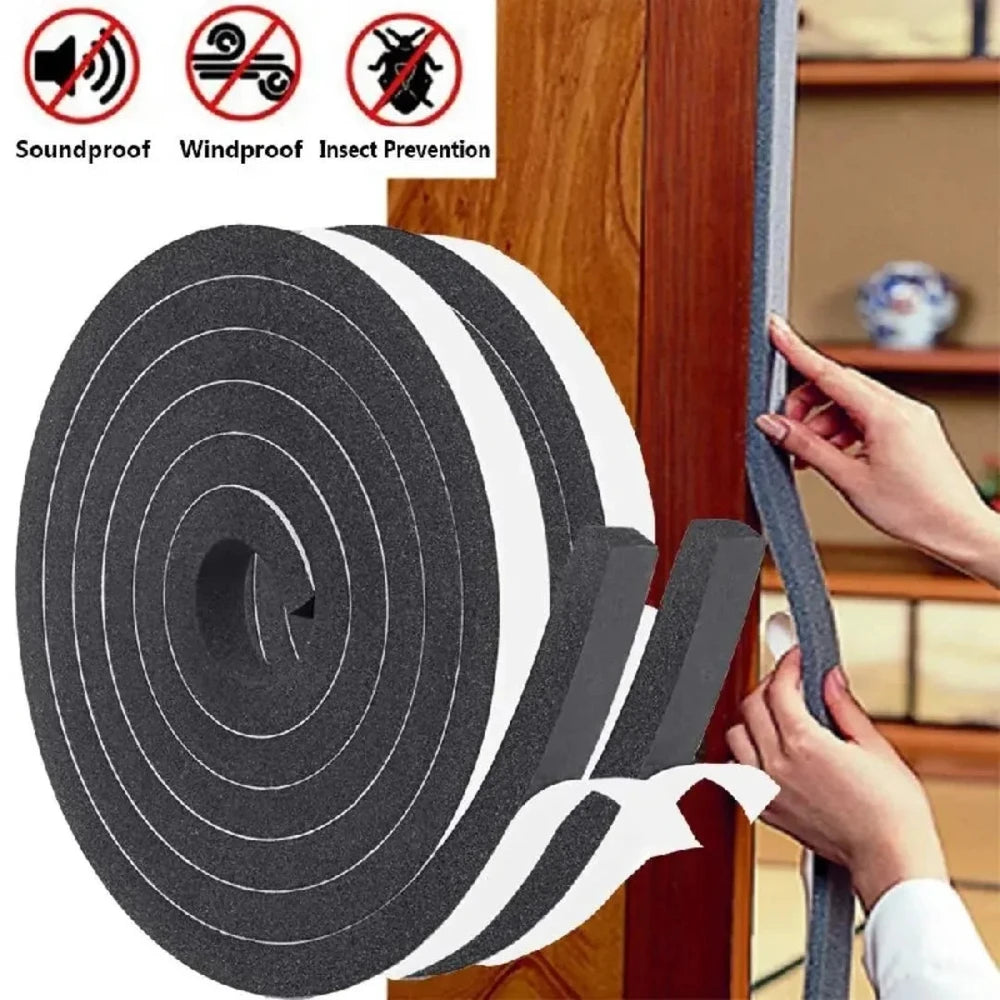 4m Self-Adhesive Foam Window Seal Strip - Draft & Noise Blocker