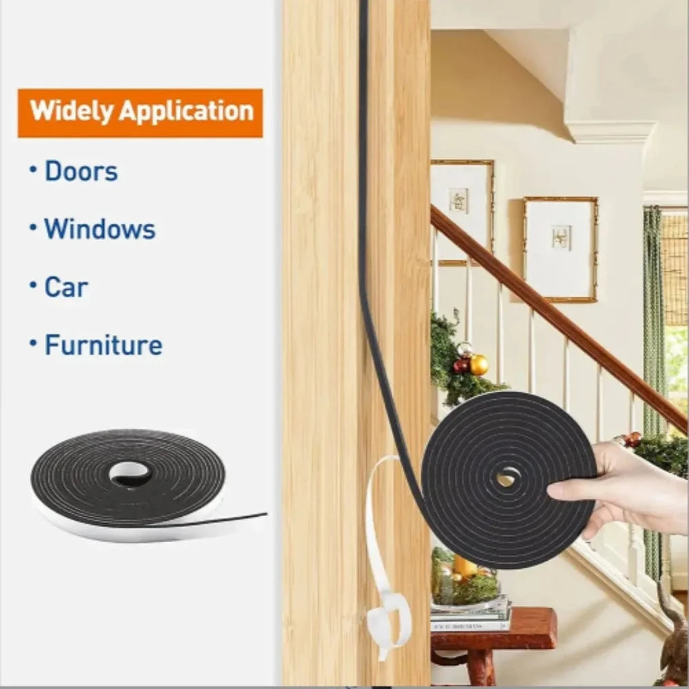 4m Self-Adhesive Foam Window Seal Strip - Draft & Noise Blocker