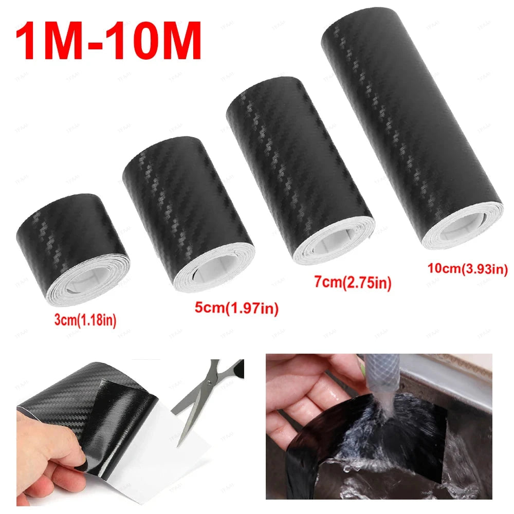 Carbon Fiber Anti-Scratch Protector Tape for Car Doors & Mirrors