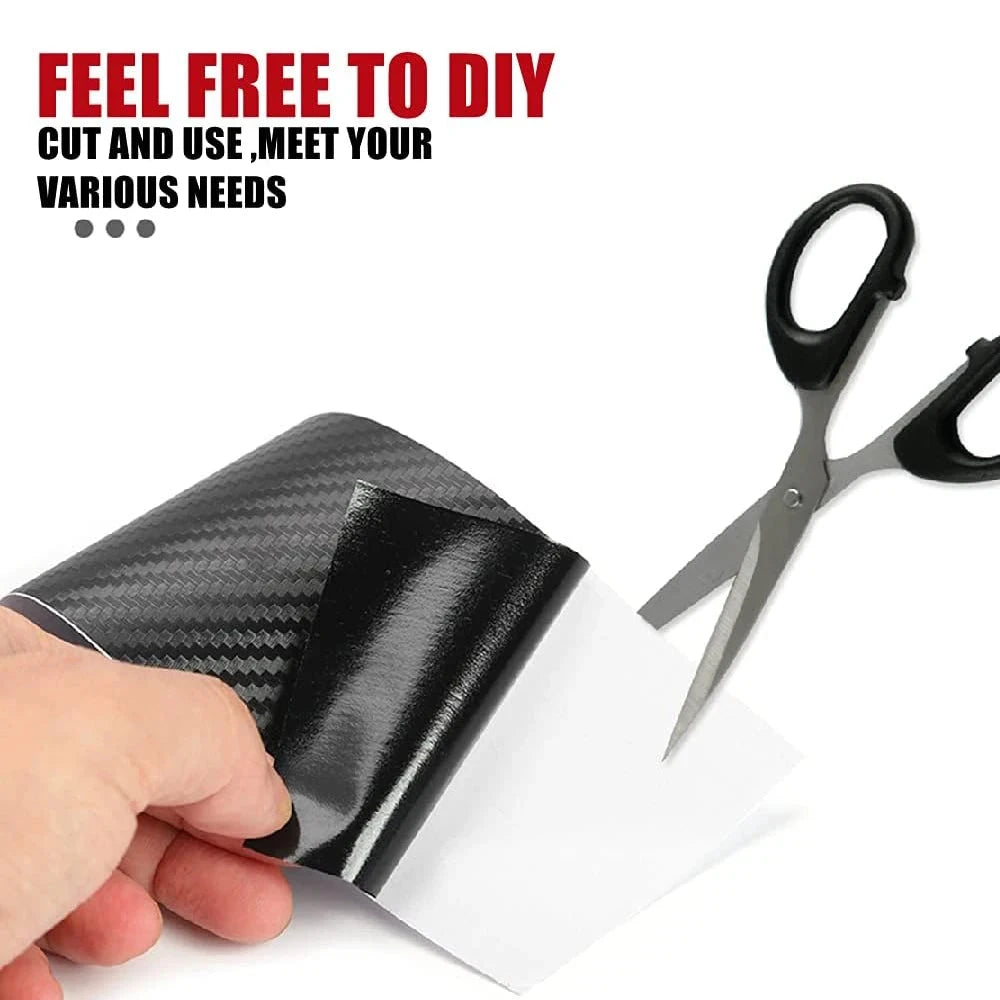 Carbon Fiber Anti-Scratch Protector Tape for Car Doors & Mirrors