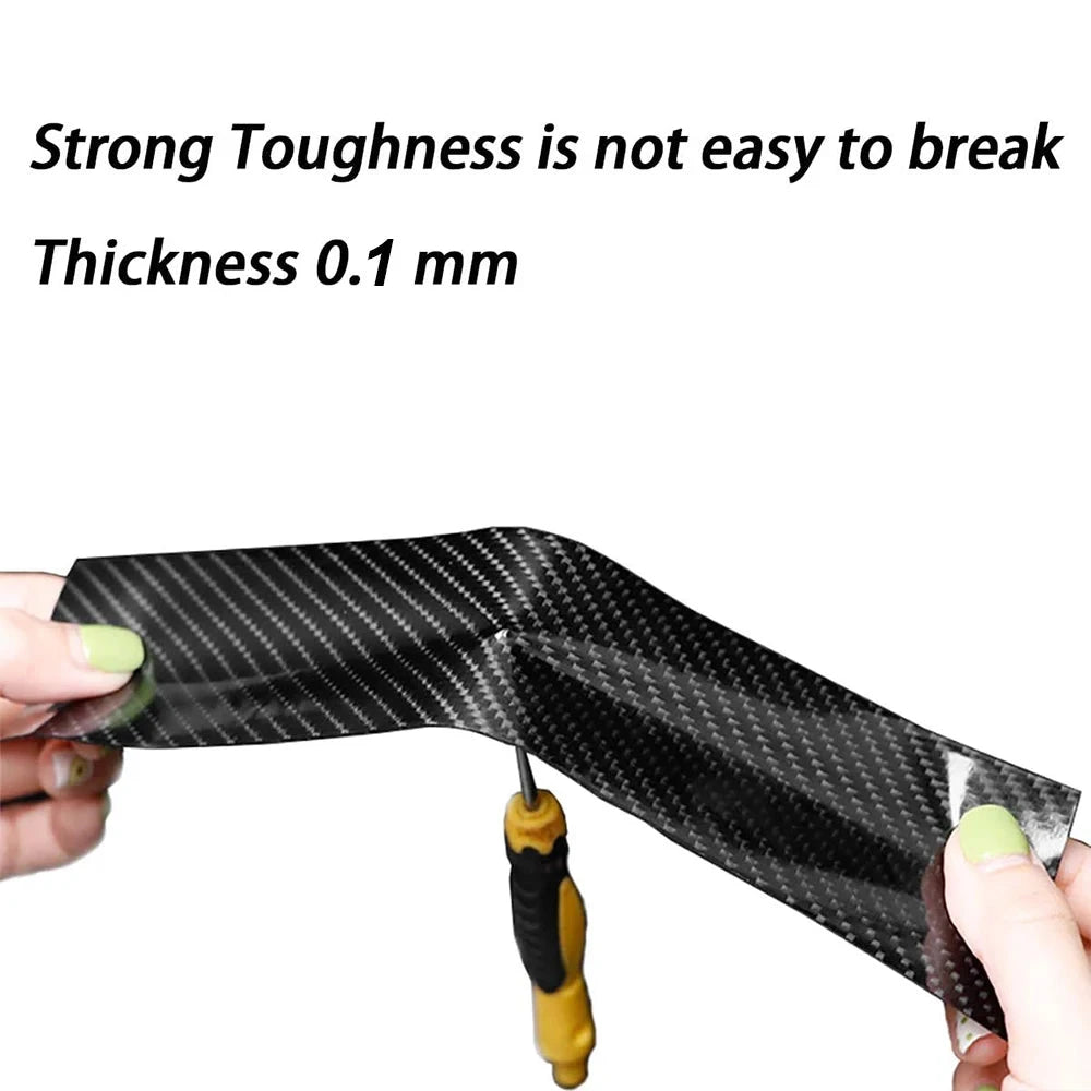 Carbon Fiber Anti-Scratch Protector Tape for Car Doors & Mirrors