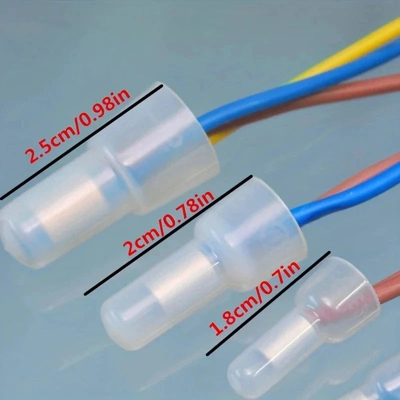 120-Piece Closed End Crimp Caps - Insulated Wire Connector Terminals