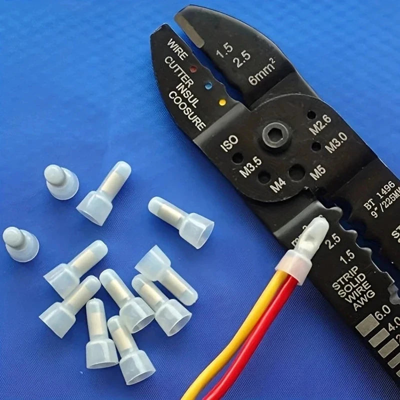 120-Piece Closed End Crimp Caps - Insulated Wire Connector Terminals