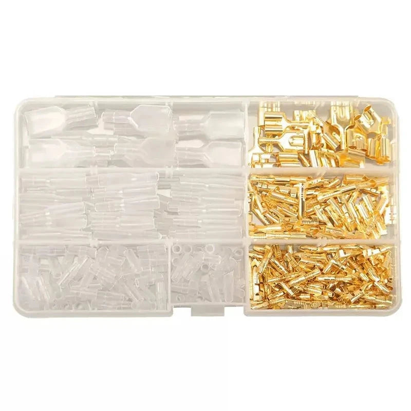 270-Piece Insulated Wire Connector Kit – Male & Female Spade Terminals
