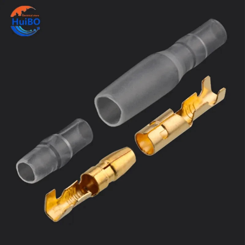 4mm Bullet Crimp Terminal Kit – Male & Female Wire Connectors with Case