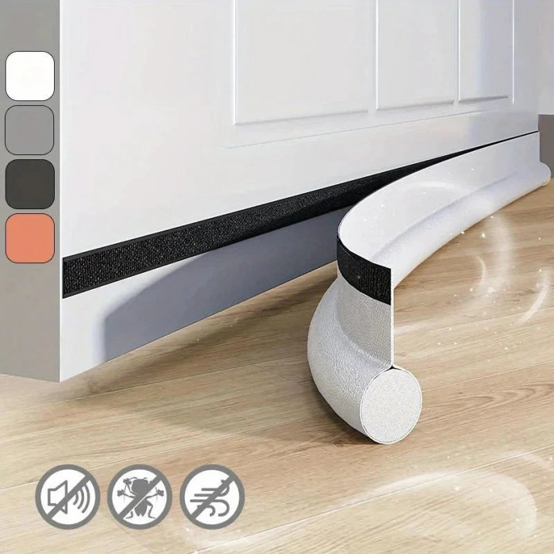 Adjustable Under-Door Draft Stopper – Foam Weatherstrip Seal for Cold Air