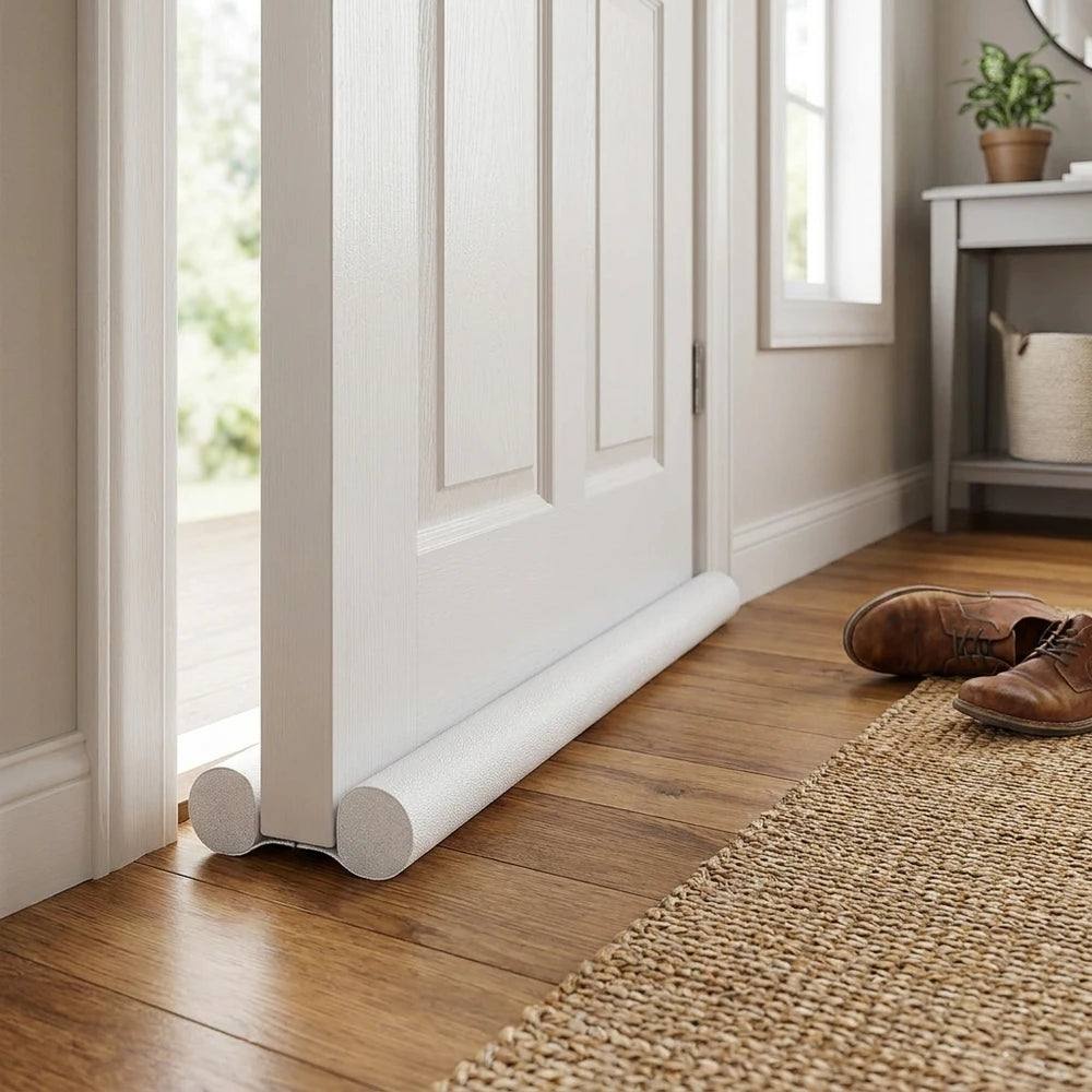 Adjustable Under-Door Draft Stopper – Foam Weatherstrip Seal for Cold Air