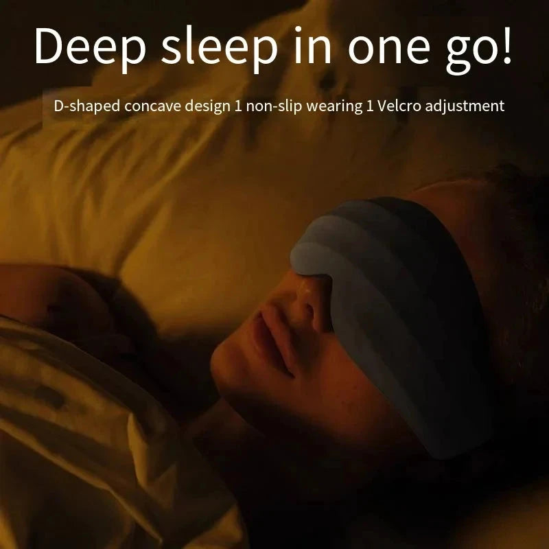 3D Contoured Sleep Mask - Blackout Eye Mask for Travel & Home