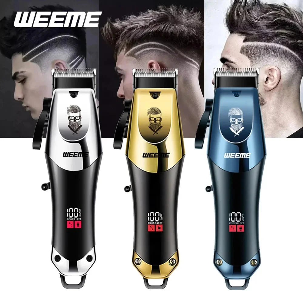 Cordless Electric Hair Clipper - USB Rechargeable Trimmer for Barbers