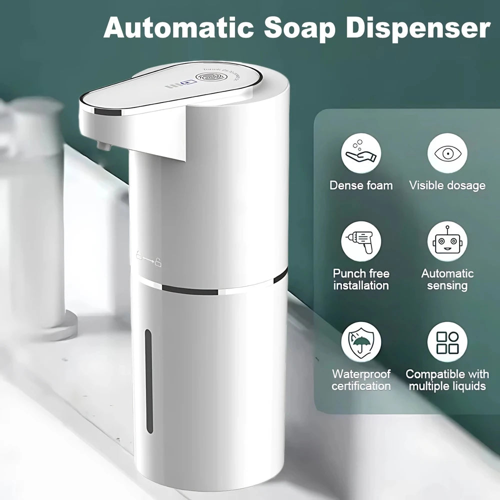 Automatic Sensor Soap Dispenser - Wall Mounted, Rechargeable