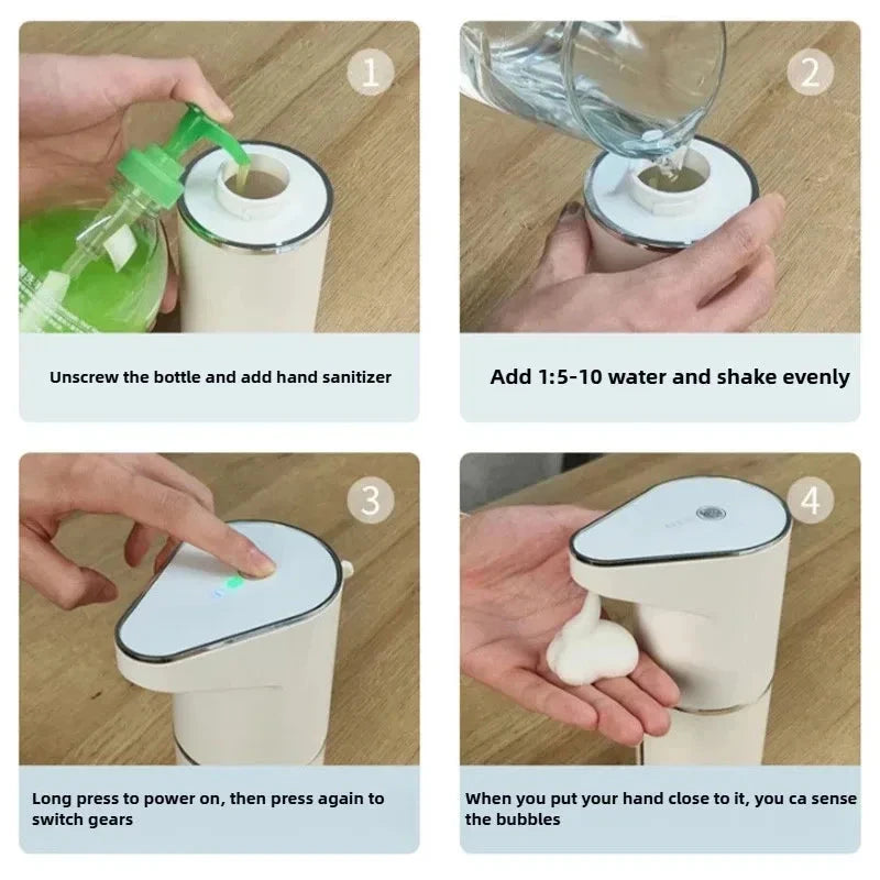 Automatic Sensor Soap Dispenser - Wall Mounted, Rechargeable