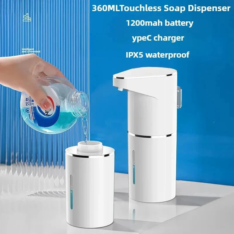 Automatic Sensor Soap Dispenser - Wall Mounted, Rechargeable