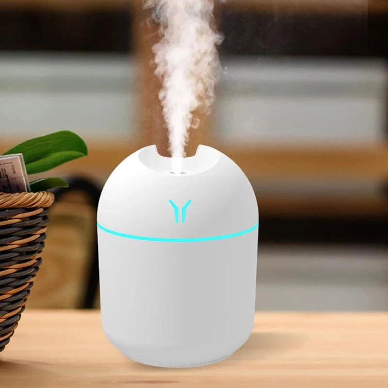 250ML USB Mini Humidifier & Aroma Diffuser with LED Color Light