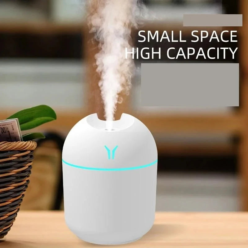 250ML USB Mini Humidifier & Aroma Diffuser with LED Color Light