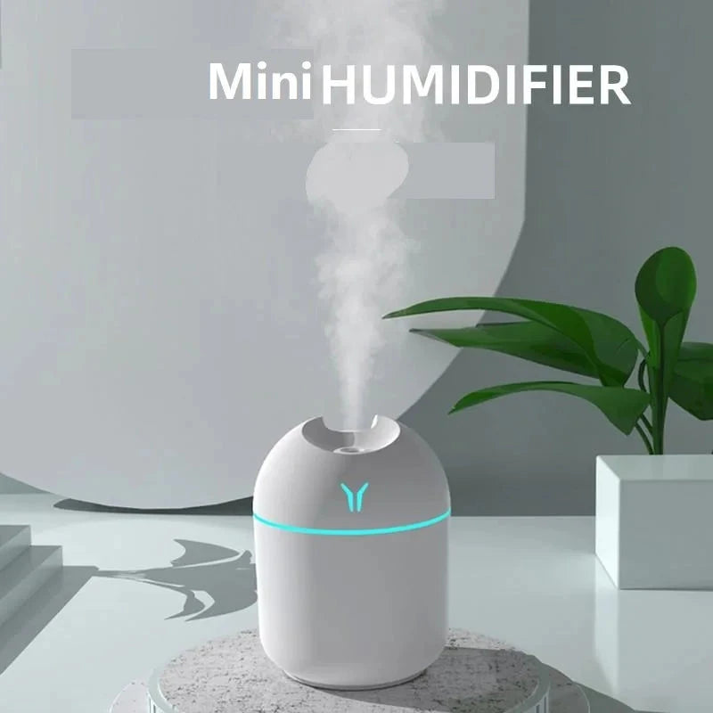 250ML USB Mini Humidifier & Aroma Diffuser with LED Color Light