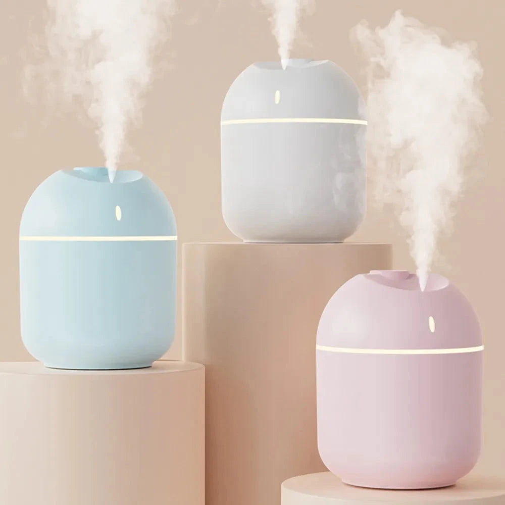 270ml Cool Mist Humidifier & Aroma Diffuser with LED Night Light