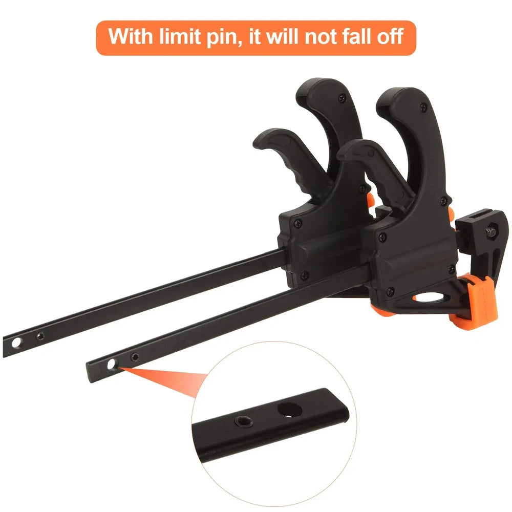4-Inch Quick-Release Ratchet Clamps for Woodworking & DIY Projects