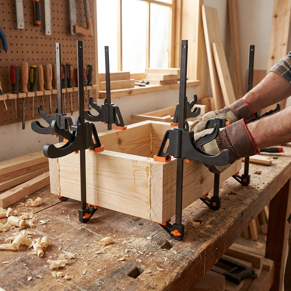 4-Inch Quick-Release Ratchet Clamps for Woodworking & DIY Projects