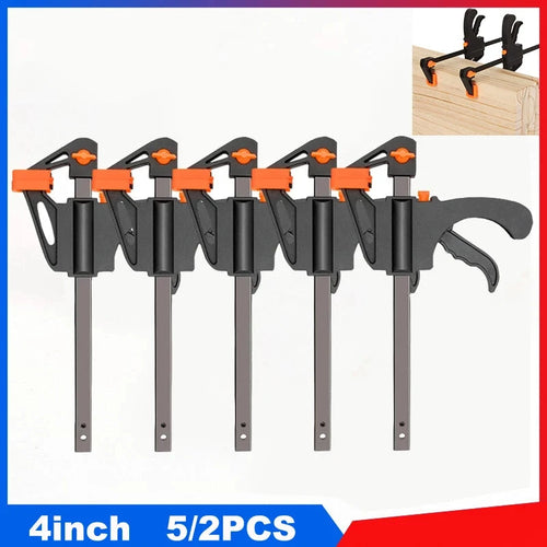 4-Inch Quick-Release Ratchet Clamps for Woodworking & DIY Projects