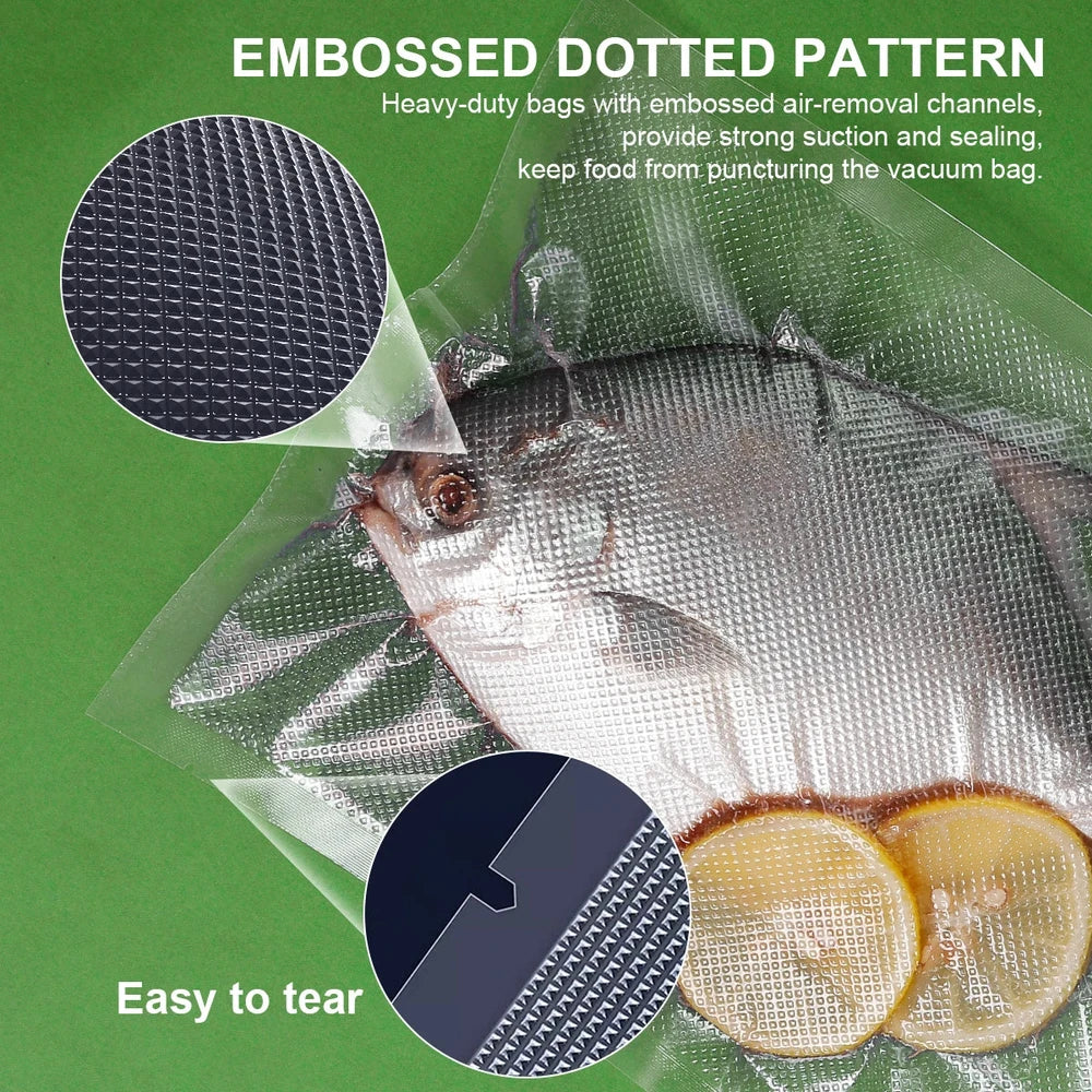 50-Pack BPA-Free Vacuum Sealer Bags for Food Storage