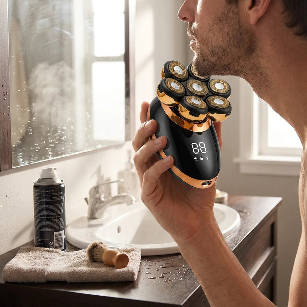 7-in-1 Floating Electric Shaver &amp; Grooming Kit for Men