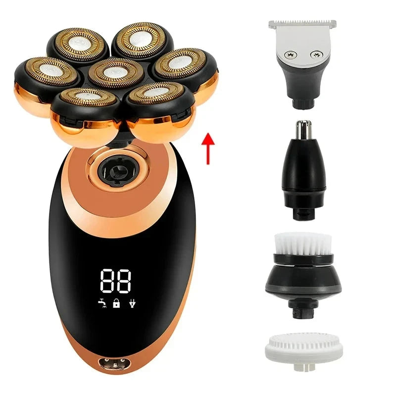 7-in-1 Floating Electric Shaver &amp; Grooming Kit for Men