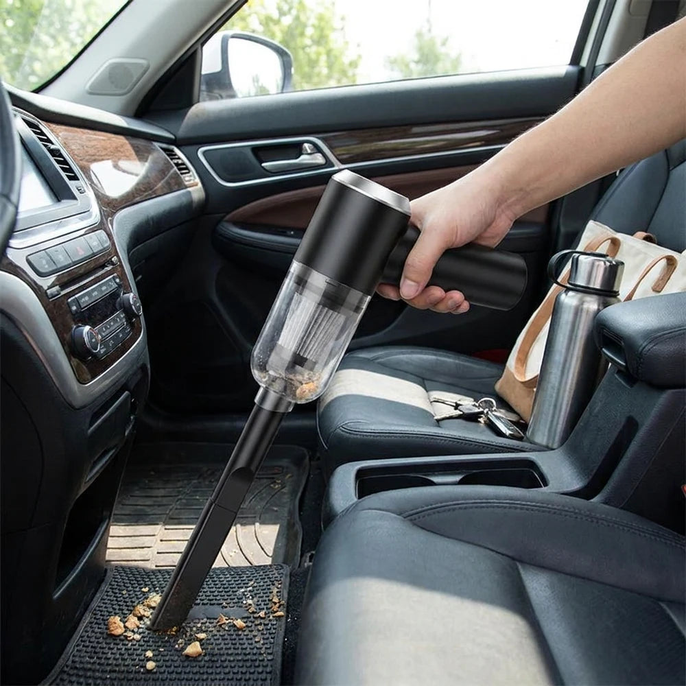 9000Pa Wireless Car Vacuum Cleaner - Portable Wet &amp; Dry Cleaning