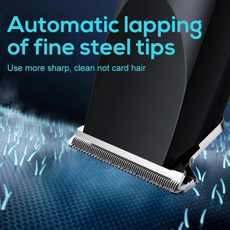Adjustable Electric Hair Trimmer – USB Rechargeable Barber Clipper