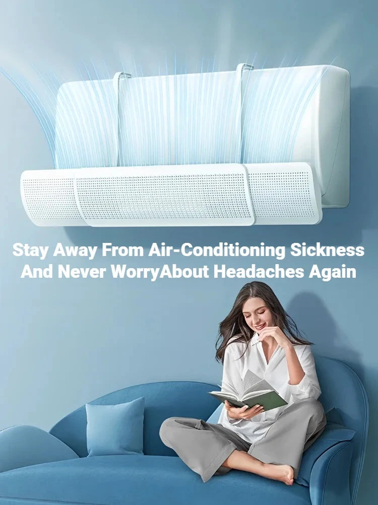 Adjustable Punch-Free Air Conditioner Wind Deflector & Airflow Guide