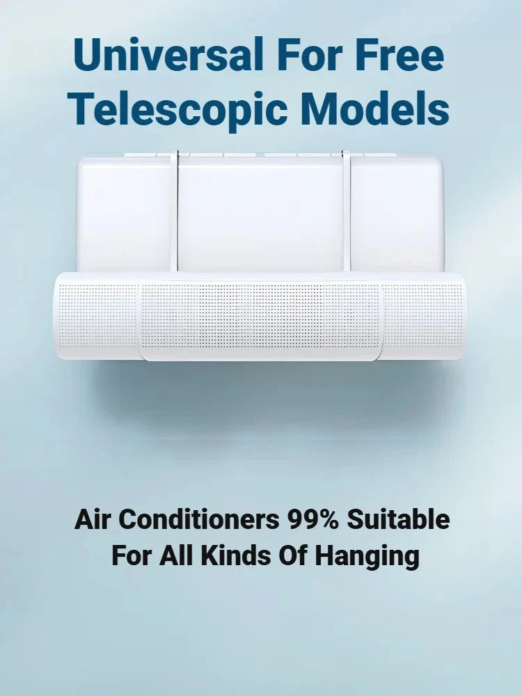 Adjustable Punch-Free Air Conditioner Wind Deflector & Airflow Guide
