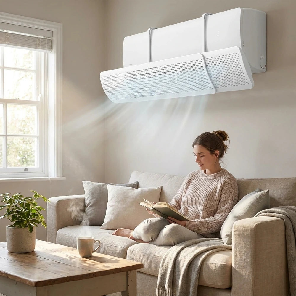 Adjustable Punch-Free Air Conditioner Wind Deflector & Airflow Guide