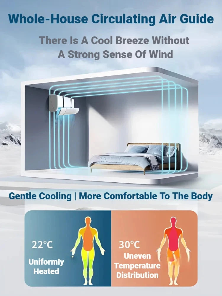 Adjustable Punch-Free Air Conditioner Wind Deflector & Airflow Guide