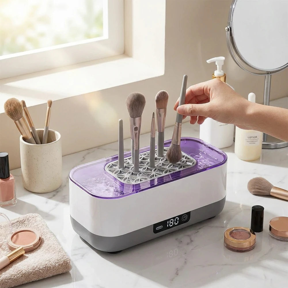 Automatic 360 Makeup Brush Cleaner - USB Rechargeable Deep Cleaning