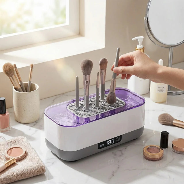 Automatic 360 Makeup Brush Cleaner - USB Rechargeable Deep Cleaning