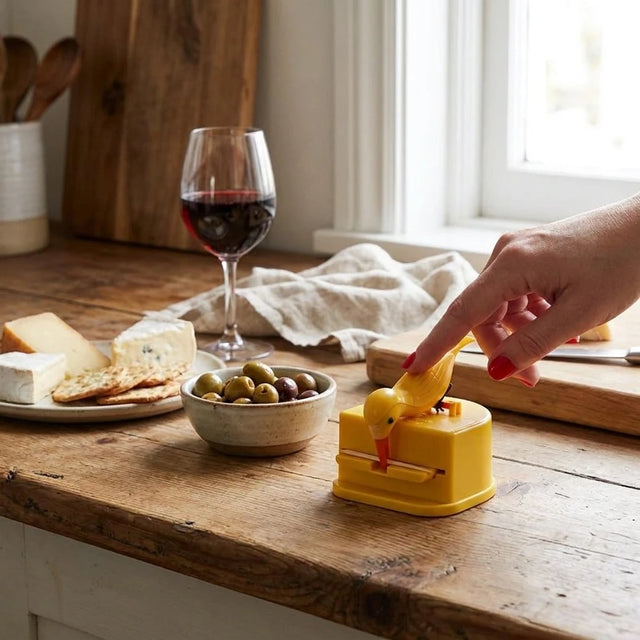 Automatic Bird Toothpick Dispenser - Cute Kitchen Holder