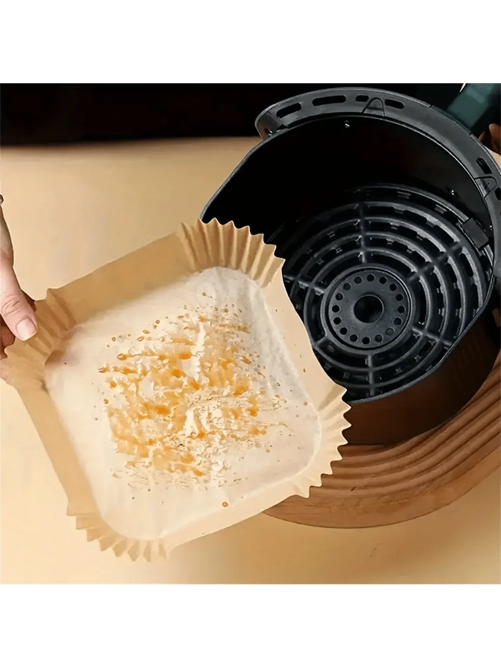 Disposable Air Fryer Paper Liners – Oil-Proof, Waterproof, 50/100 Pack