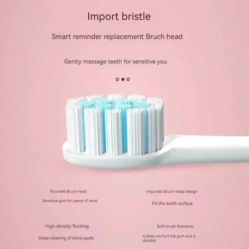 Electric Ultrasonic Toothbrush Set - 6 Speeds, USB Rechargeable