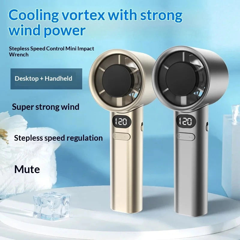 HOMEFISH Portable USB Rechargeable Handheld Cooling Fan